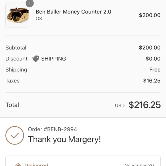 (SOLD) BEN BALLER MONEY COUNTER 2.0 brand new unboxed, not used, just released! - Picture 10 of 11
